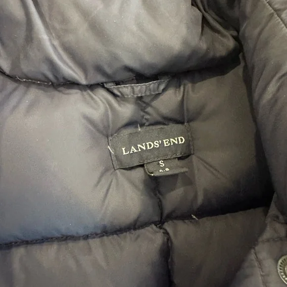 Lands' End Blue Quilted Puffer Vest - Picture 3 of 3